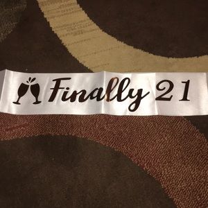 Finally 21 birthday sash and crown